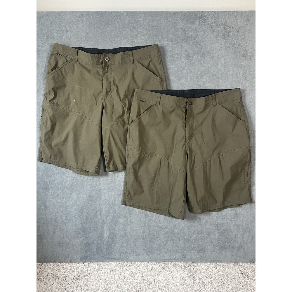 Lot Of 2 KUHL Mens Green Shorts Hiking Cargo Gorpcore Workwear‎ Outdoors Sz 40